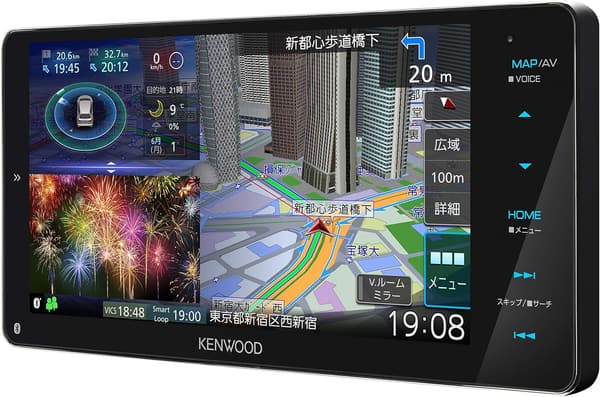 ケンウッド 彩速ナビ 7型ワイド MDV-M807HDW 無料地図更新・フルセグ・Bluetooth対応