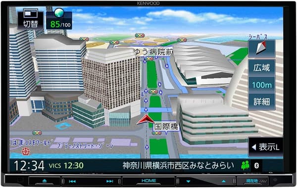 8インチ 高画質カーナビ KENWOOD MDV-S708L Bluetooth・Wi-Fi対応