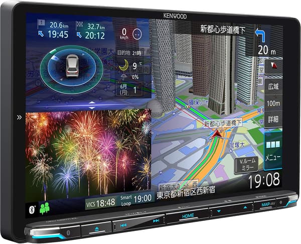 ケンウッド 9型カーナビ 彩速ナビ MDV-M907HDL 無料地図更新・フルセグ・Bluetooth対応