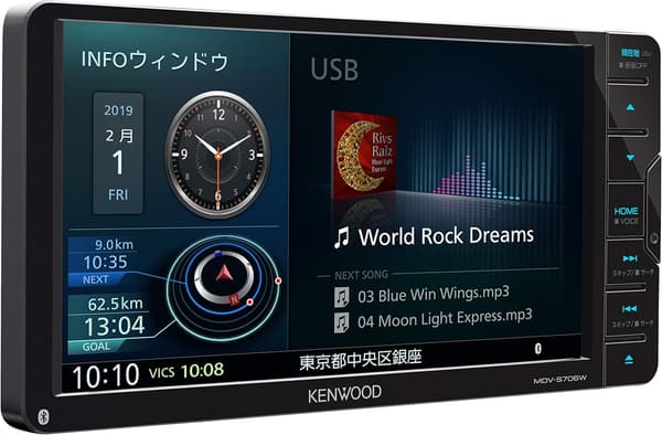 7インチ ワイド カーナビ MDV-S706W フルセグ 彩速ナビゲーションシステム Android/iPhone対応