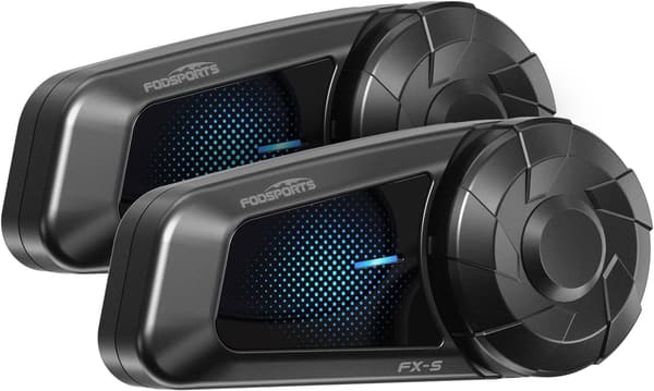 バイク用インカム FX-S Bluetooth5.4 2人通話 最大1000M 通信機器 IP67防水 Type-C充電 日本語説明書 (2台)