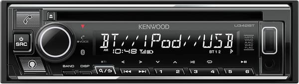 ケンウッド 1DIN CDレシーバー Bluetooth対応 USB/iPod接続 MP3/WMA/AAC/WAV/FLAC再生