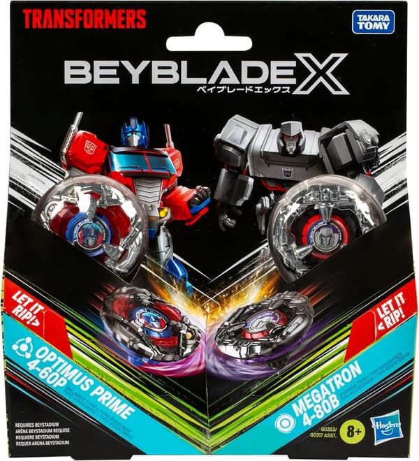 オプティマスプライム vs メガトロン ベイブレードコラボ マルチパックセット（8歳向け）