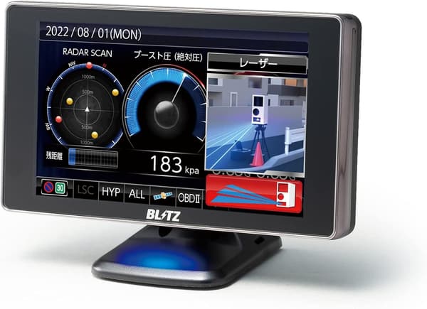 レーザー＆レーダー探知機 ブリッツ TL401R - 日本製 OBDII対応 3年保証 GPSデータ更新無料