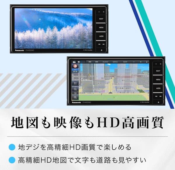 パナソニック 7インチワイド カーナビ ストラーダ CN-HE02WD フルセグ対応 Bluetooth・ETC2.0搭載