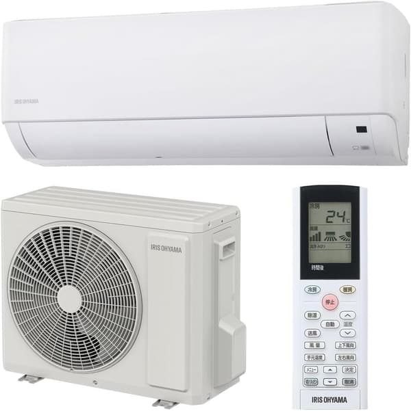 新生活応援｜アイリスオーヤマ 10畳用エアコン 2.8kW 温度センサー・省エネモデル IHF-2808G