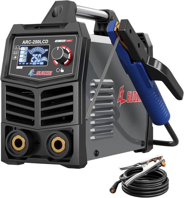 家庭用ポータブル溶接機 200V 250A アークインバータ デジタル表示 軽量 ARC-250LCD