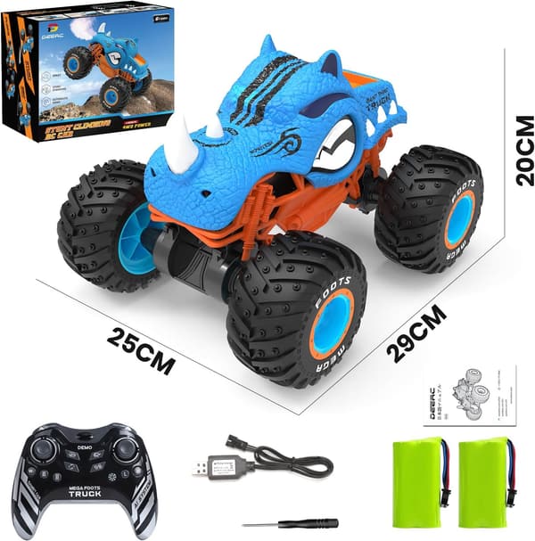 誕生日プレゼント 子供向け ラジコンカー 4WD オフロード 1:16 スケール スタント RCカー