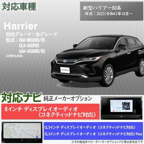 ハリアー80系用ディスプレイオーディオTVキャンセラー Ver.2.0