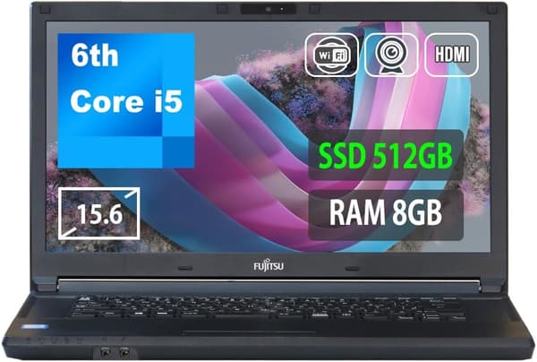 整備済 富士通ノートパソコン Lifebook A576 第6世代 Core i5 メモリ8GB SSD512GB 15.6型 Windows11