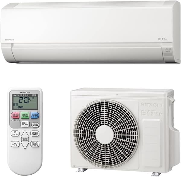 日立 12畳用エアコン 冷暖房セット RAS-F36RM(W) 白くまくん