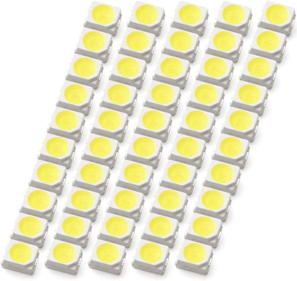 アイスブルー SMD 3528 LEDチップ 50個 DIY用エアコンパネル・メーターパネル用