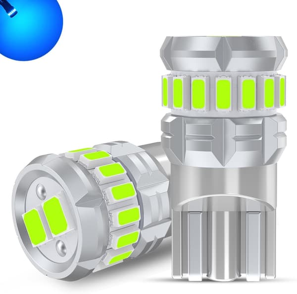高輝度LED T10 アイスブルーポジションランプ（2個セット） 無極性キャンセラー内蔵