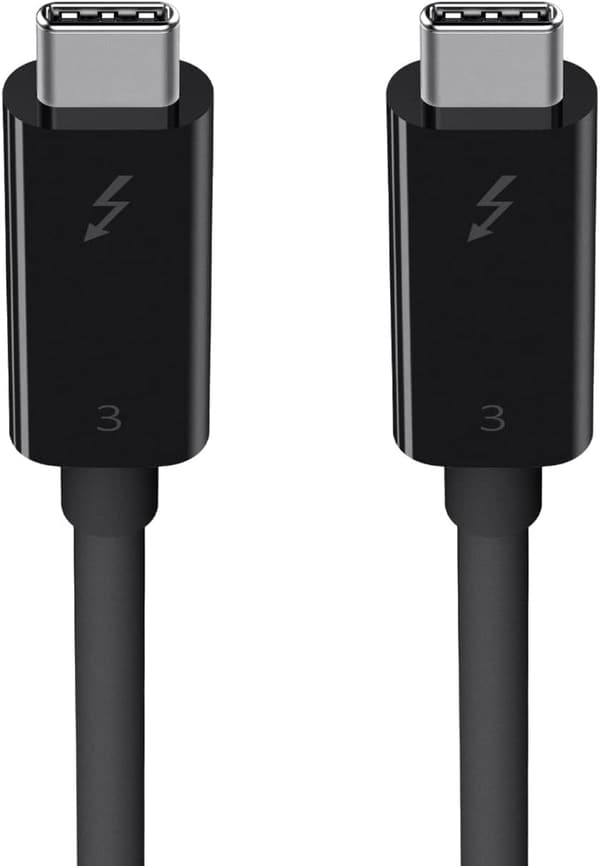 Belkin Thunderbolt 3ケーブル 40Gbps 100W出力 5K対応 2m ブラック
