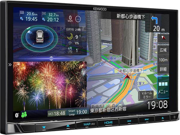 KENWOOD(ケンウッド) 7型カーナビ 彩速ナビ MDV-M807HD 無料地図更新/フルセグ/Bluetooth/Wi-Fi対応
