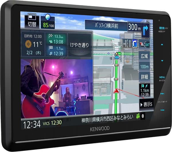 13周年記念 ケンウッド 8インチカーナビ MDV-S809F フローティングモデル ブラック