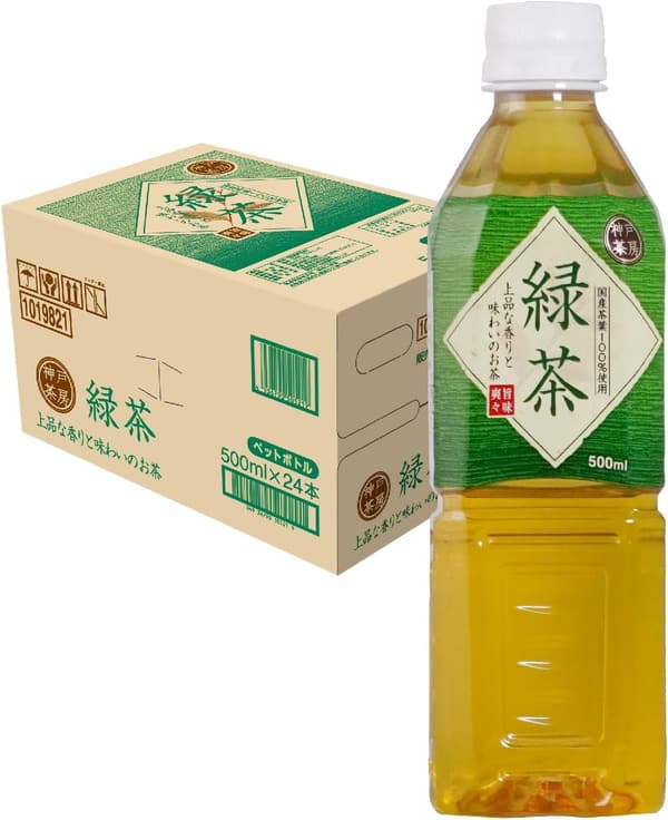 神戸茶房 緑茶 ペットボトル 500ml 24本セット