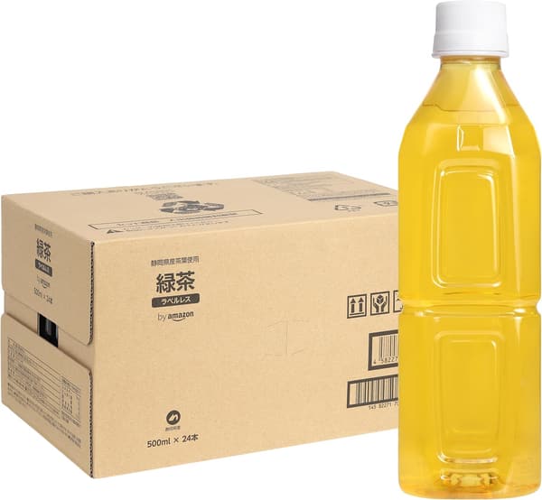 ラベルレス緑茶 500ml × 24本