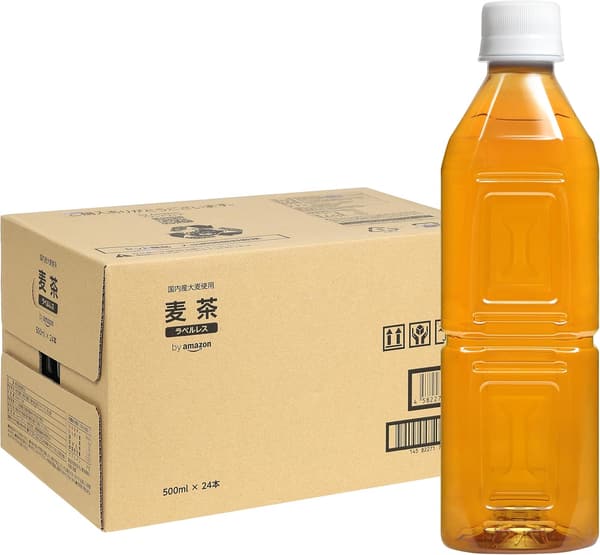 ラベルレス麦茶 500ml×24本