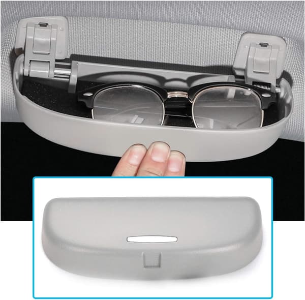 BMW 3シリーズ・5シリーズ用サングラス収納ケース（取付工具付き・グレー）