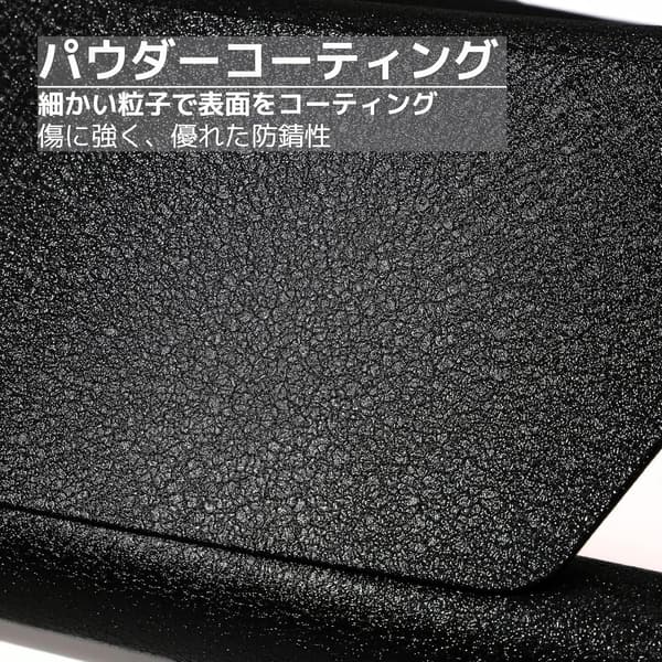 アルミ製ルーフラック 一体型 ブラック 汎用 (140×90×15cm)