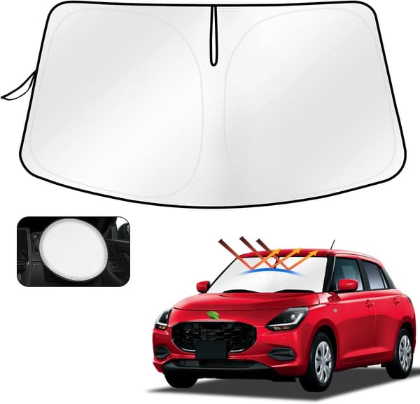 スズキ スイフト ZC型 専用 フロントガラス サンシェード UVカット 遮光 車内インテリア 収納袋付