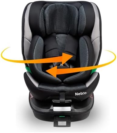 出産祝いに最適なNebio 新生児用 ISOFIX回転チャイルドシート 360°洗えるベビーグッズ
