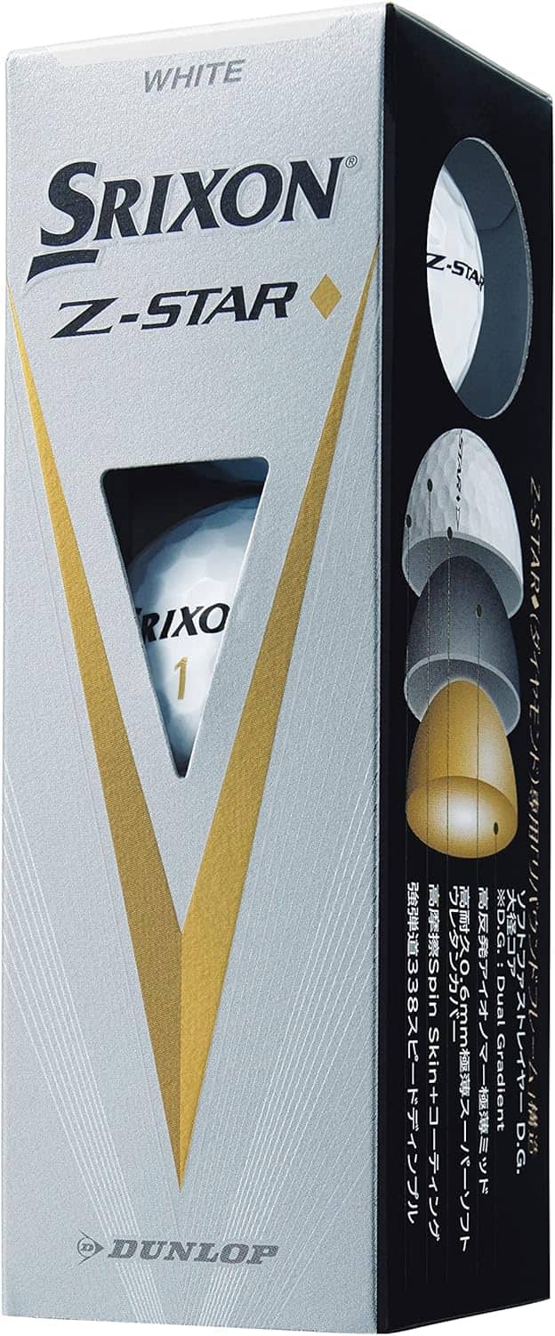 ゴルフボール SRIXON Z-STAR ダイアモンド 2023年モデル 1ダース(12個) ホワイト