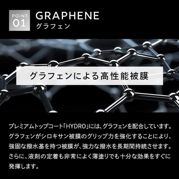 車用コーティング剤 大容量500ml グラフェン&チタン配合 強撥水 艶 アロマウッドの香り