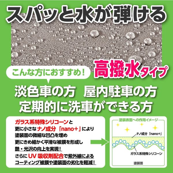 撥水ガラス系コーティングゼロドロップ150ml - 車・バイク・自転車用、簡単施工、約2ヶ月耐久、UV保護