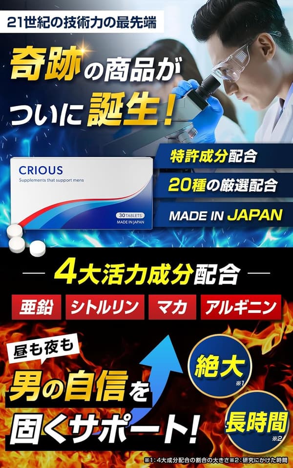 シリアス マカサプリメント 亜鉛15mg・シトルリン・アルギニン配合 30錠入り