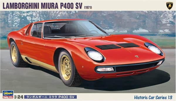 ランボルギーニ ミウラ SV 1/24 プラモデル 付きハセガワ
