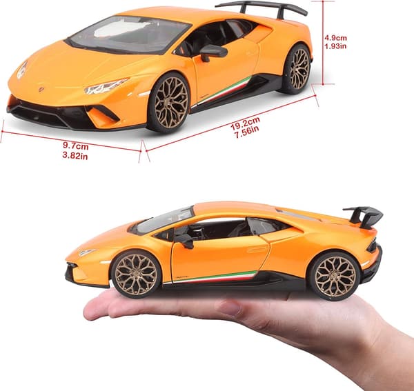 ランボルギーニウラカンペルフォルマンテ オレンジ 1/24 ミニカー ダイキャスト完成品