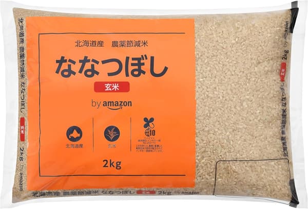 北海道産 令和6年産 農薬節減玄米 ななつぼし 2kg