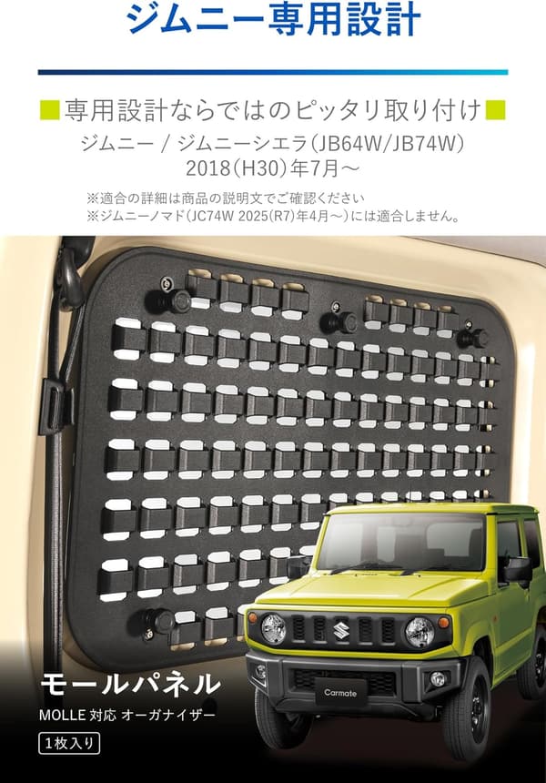 ジムニー専用 モールパネル JB64/JB74用 (H30.7~)