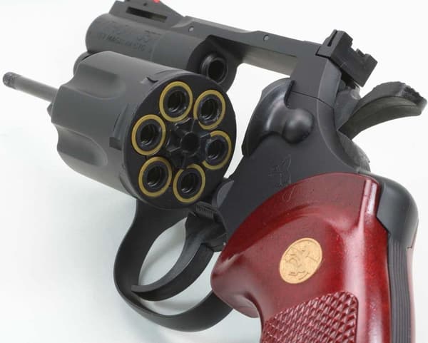 クラウンモデル コルトパイソン ホップアップエアリボルバー 2.5インチ ブラック 10歳以上用