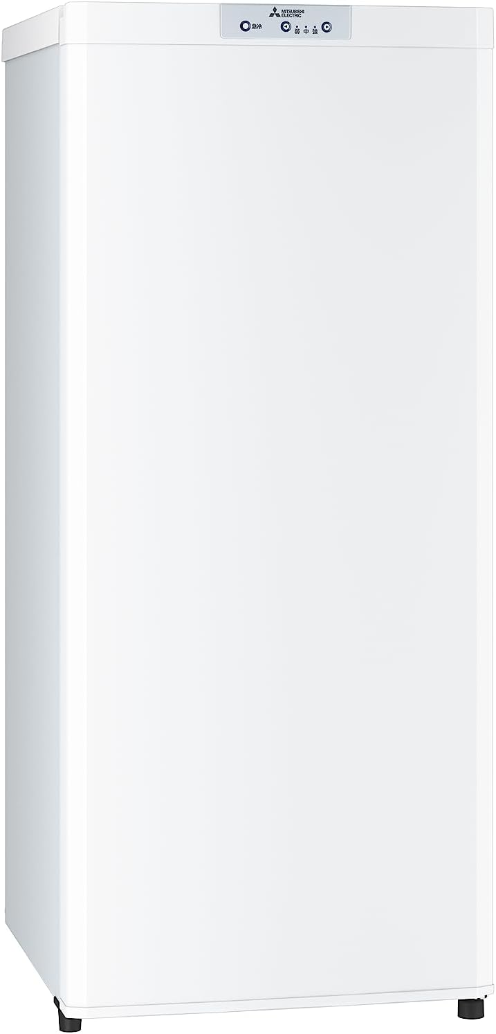 省エネ静音小型冷凍庫 121L 自動霜取り スリムタイプ MF-U12H-W