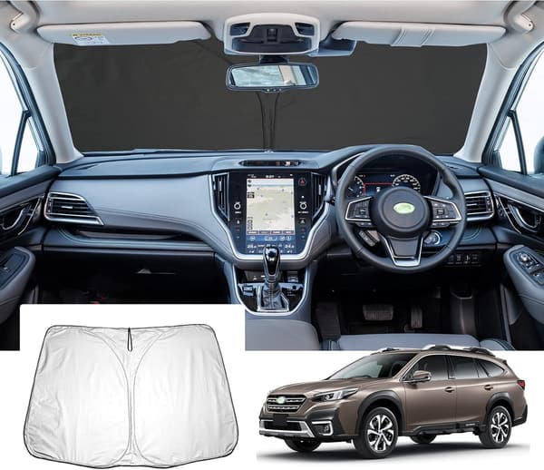 2021年モデル スバル レガシィアウトバック 専用 UVカット車用サンシェード 折り畳み式 軽量 日よけ 収納袋付