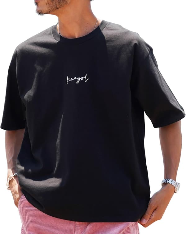 夏のメンズ半袖Tシャツ クルーネック 無地 カンゴール ペア カップル お揃い