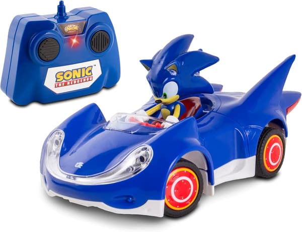 ソニック・ザ・ヘッジホッグリモートコントロールカー 1:28スケール 2.4GHz 6.5インチ