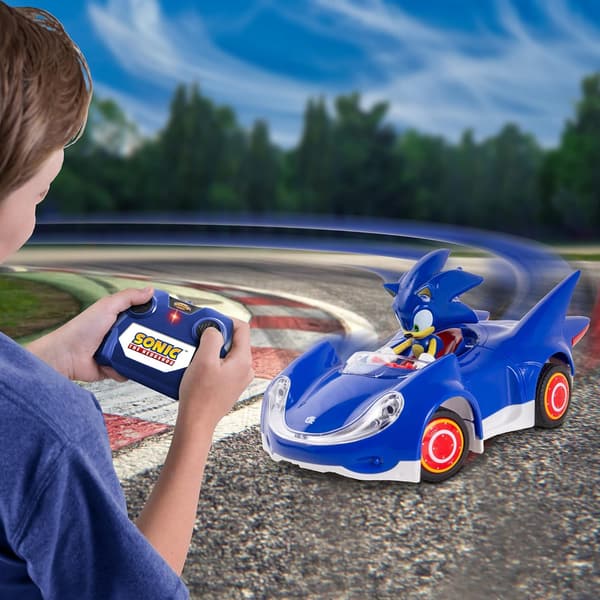 ソニック・ザ・ヘッジホッグリモートコントロールカー 1:28スケール 2.4GHz 6.5インチ