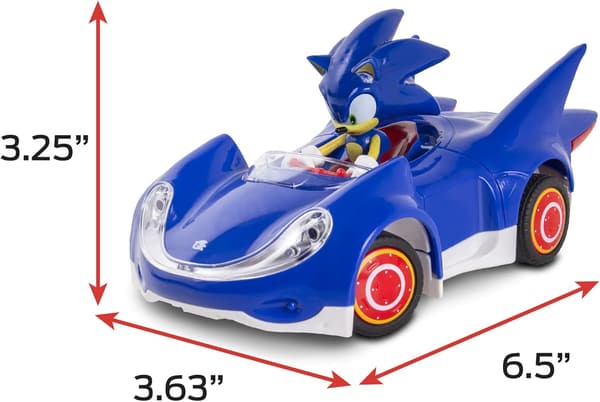 ソニック・ザ・ヘッジホッグリモートコントロールカー 1:28スケール 2.4GHz 6.5インチ