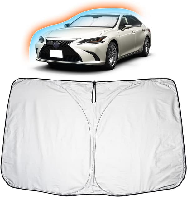 レクサスES300h専用フロントガラスサンシェード UVカット・簡単取り付け・収納便利