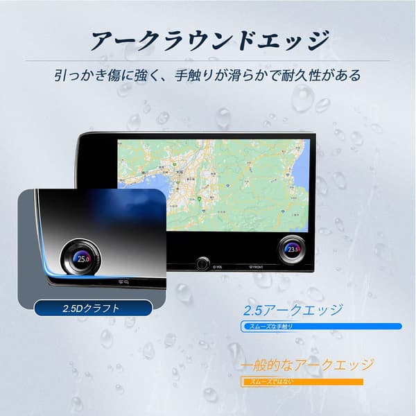 レクサスNX2専用 強化ガラス14インチカーナビ保護フィルム