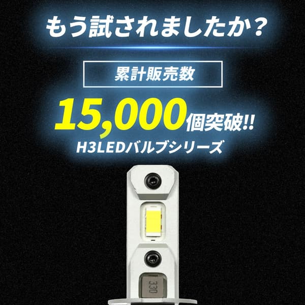 トラック用 24V H3 LED フォグランプ (ホワイト) 竹村商会