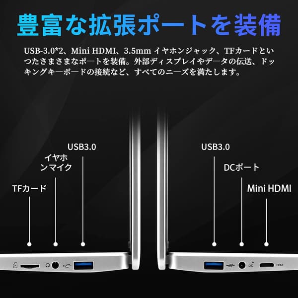 高性能15.6型FHD薄型ノートPC（初心者向け・シルバー・256GB SSD・16GBメモリ・インテル第11世代Celeron）