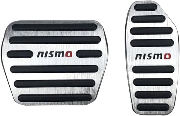 NISMO専用設計 アルミペダルカバー 2点セット（シルバー） 防キズ・滑り止め 適合多数