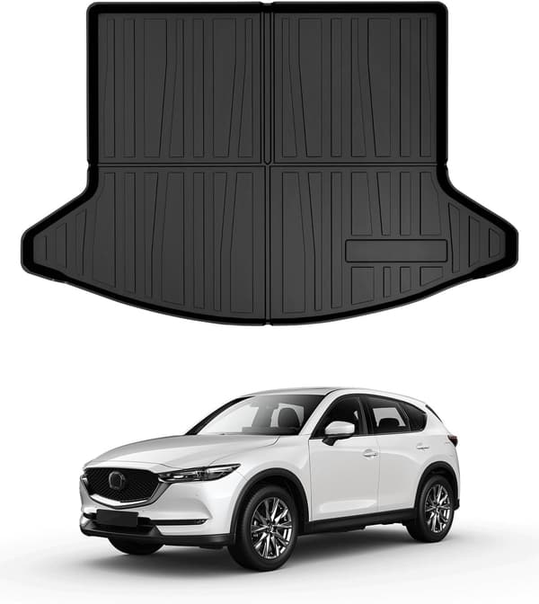 マツダ CX-5 KF系用 3Dラゲッジマット 防水・耐摩擦・耐汚れ TPE製 ブラック