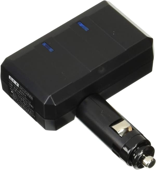 車内用ツインソケット分配器＆USBポート（4.8A） PZ-710