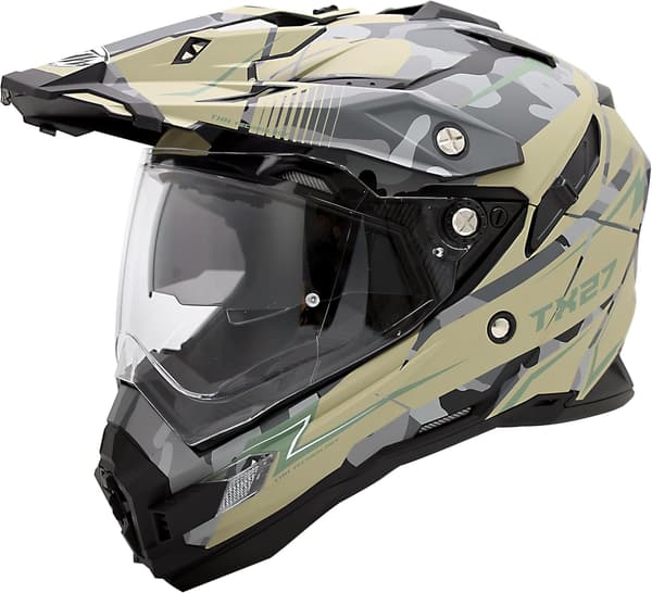オフロードヘルメット トルーパー TX-27 カモカーキグリーン・マット PSC SG規格認定
